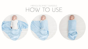 Miracle Blanket Baby Swaddle Blue